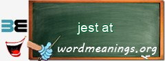 WordMeaning blackboard for jest at